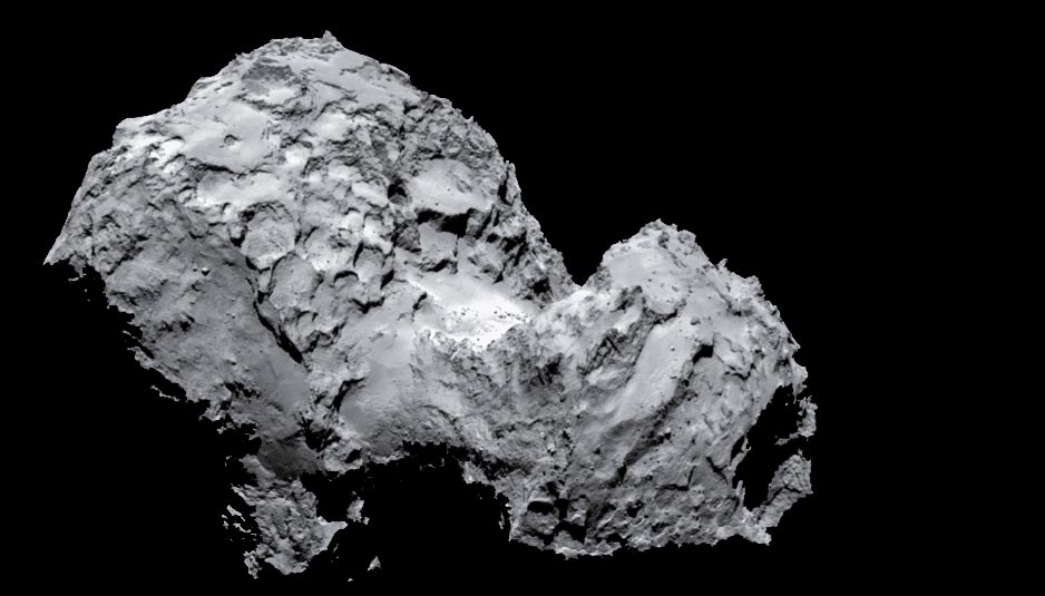 ESA Rosetta over Comet, Close-up Engineering - Credits: esa.int