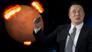 Elon Musk e Marte su twitter