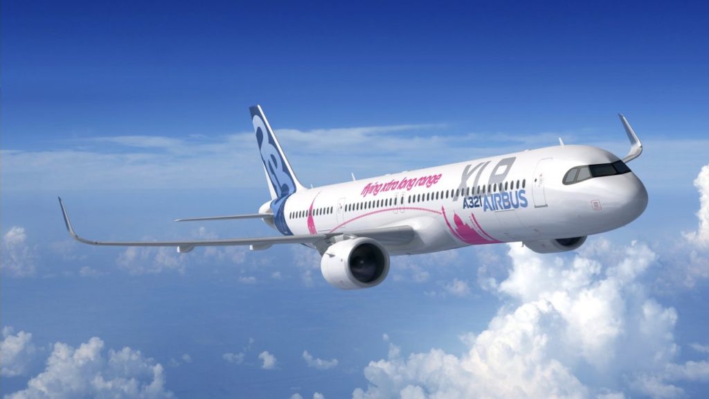 Airbus A321XLR Rendering