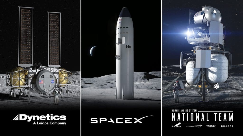 SpaceX Starship Luna uomo
