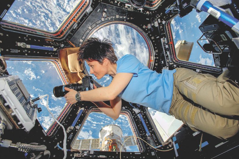 Samantha Cristoforetti nell'ambito della Expedition 42/43 a bordo della ISS. Crediti: ESA.