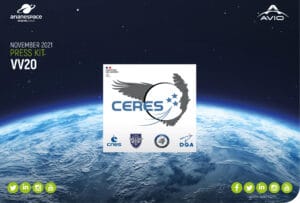 Vega porta i satelliti Ceres in orbita. Crediti: ArianeSpace.