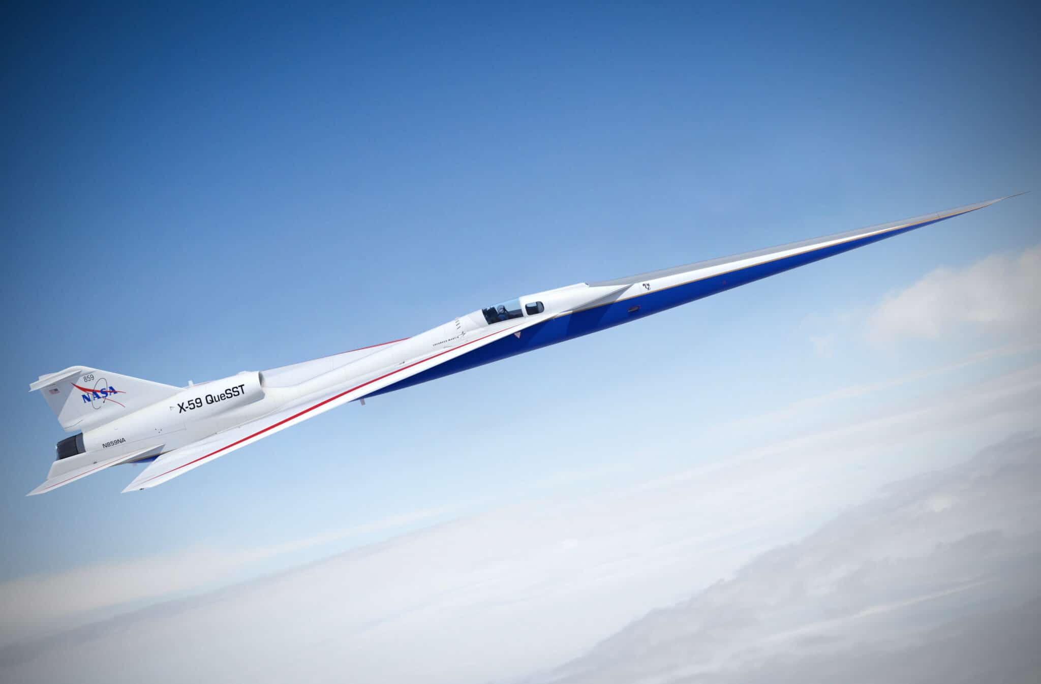 X-59 QueSST supersonico low boom Credits: Lockheed Martin