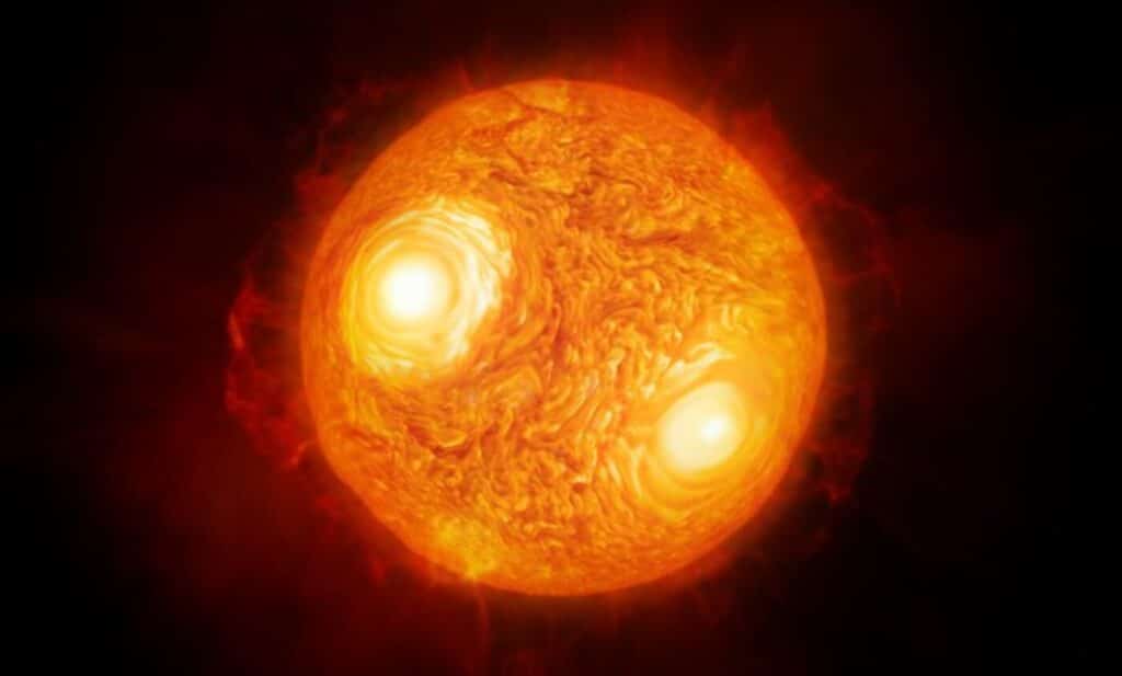 A historic photo: Here is the best photo ever taken of a star other than the Sun. The image also shows the atmosphere.
