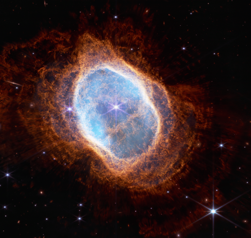 James Webb Telescope, nebulosa planetaria NGC 3132, Credits Nasa