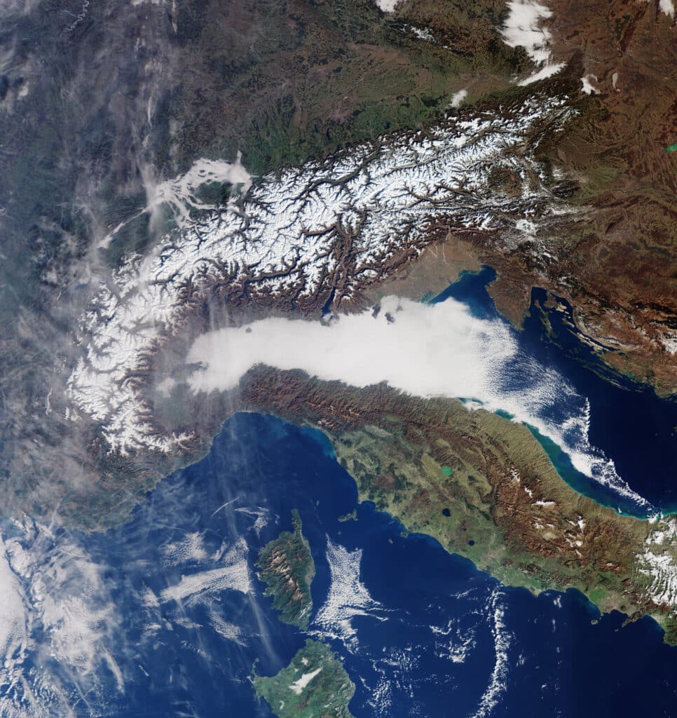 inquinamento atmosferico sulla Pianura Padana