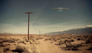 UFO sopra il deserto