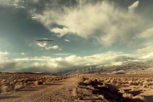 UFO sopra il deserto