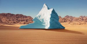 Iceberg nel deserto