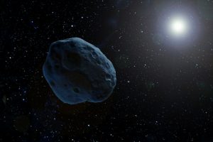 Asteroide vaga nello spazio