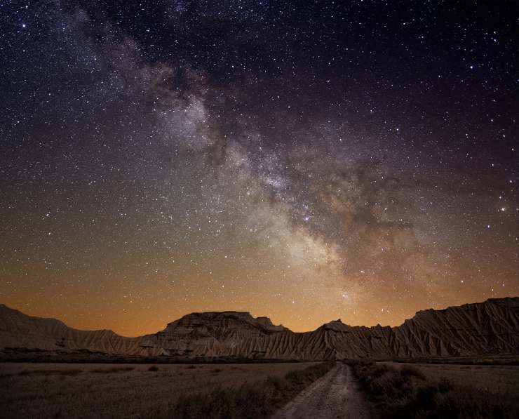 La Via Lattea nel cielo notturno