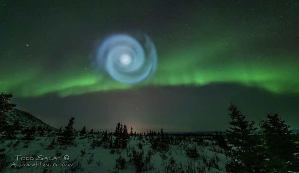 La misteriosa spirale nei cieli d'Alaska