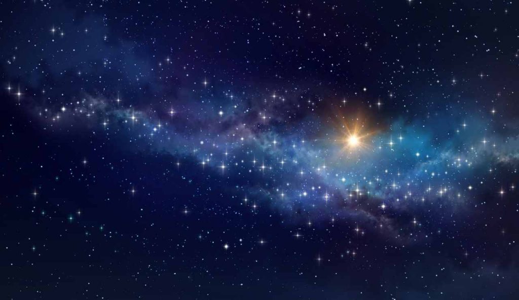 Le stelle nel cielo notturno