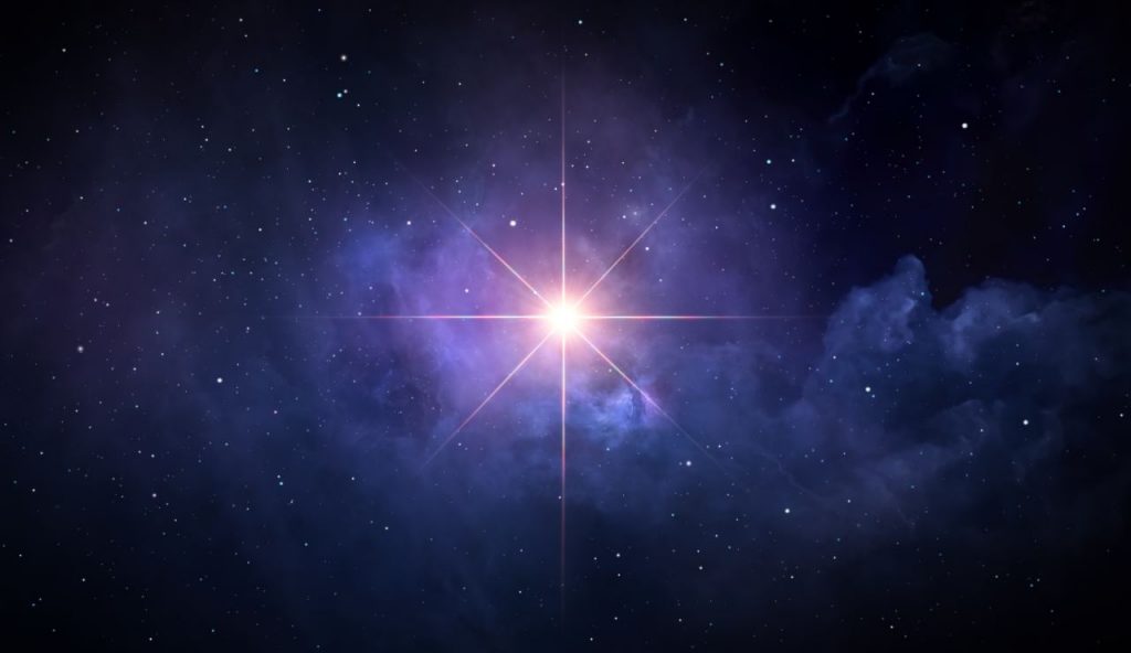 Una stella brillante nel cielo