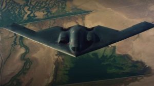 Immagine di un caccia bombardiere B-2 in volo (northropgrumman)