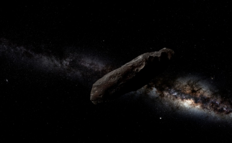 Oumuamua nello spazio (WikimediaCommons Arndt Stelter)