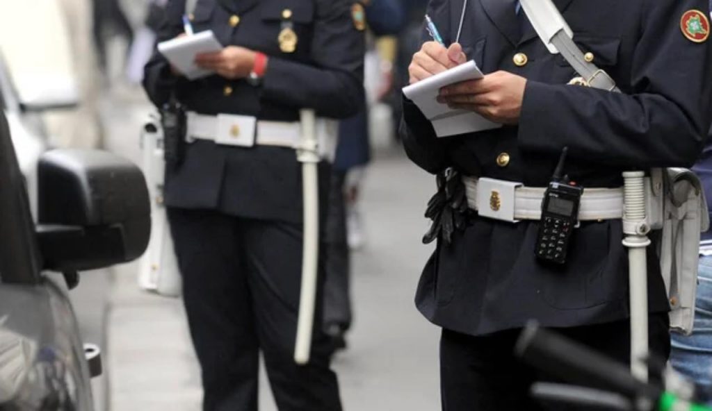 Auto ferma a causa di una multa