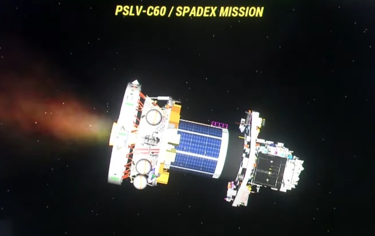 La missione SpaDeX (ISRO Official - youtube screenshot)