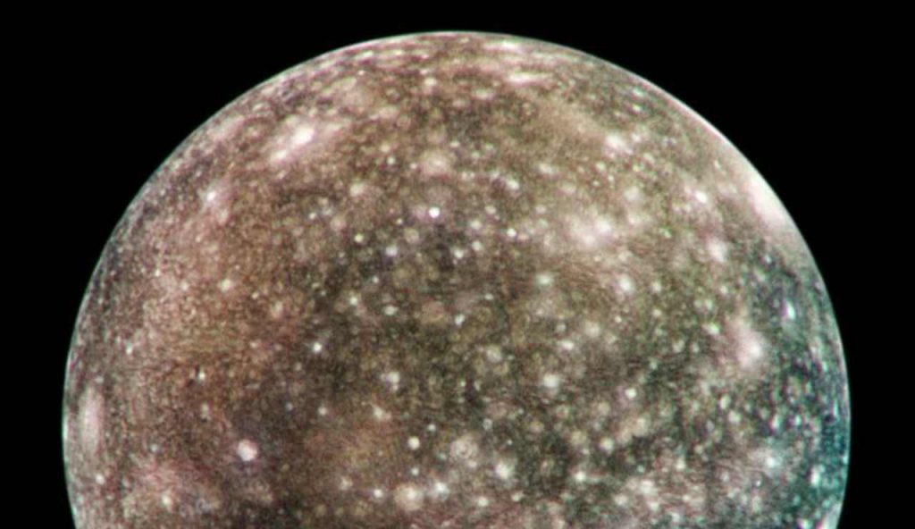 Illustrazione di Callisto (Wikipedia NASA_JPL_DLR(German Aerospace Center) FOTO) - www.aerospacecue