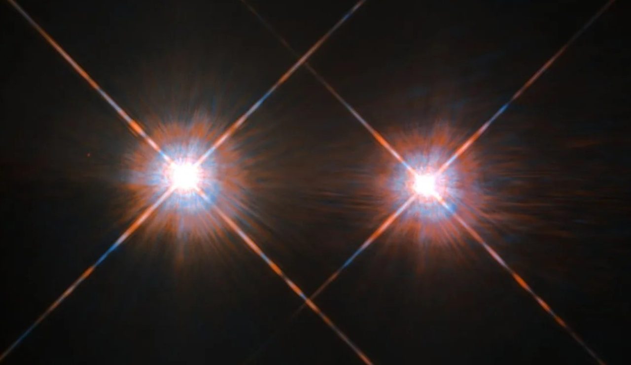 Alpha Centauri A e B (NASA Science foto)