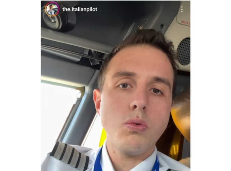 Nicolò Fatai (The Italian Pilot - instagram screenshot)